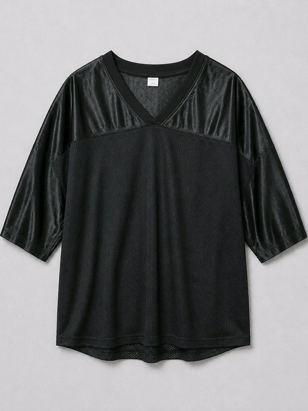 Sport-Tek Black V-Neck Mixed-Material Men's Mesh Practice Jersey. NWOT 2XL